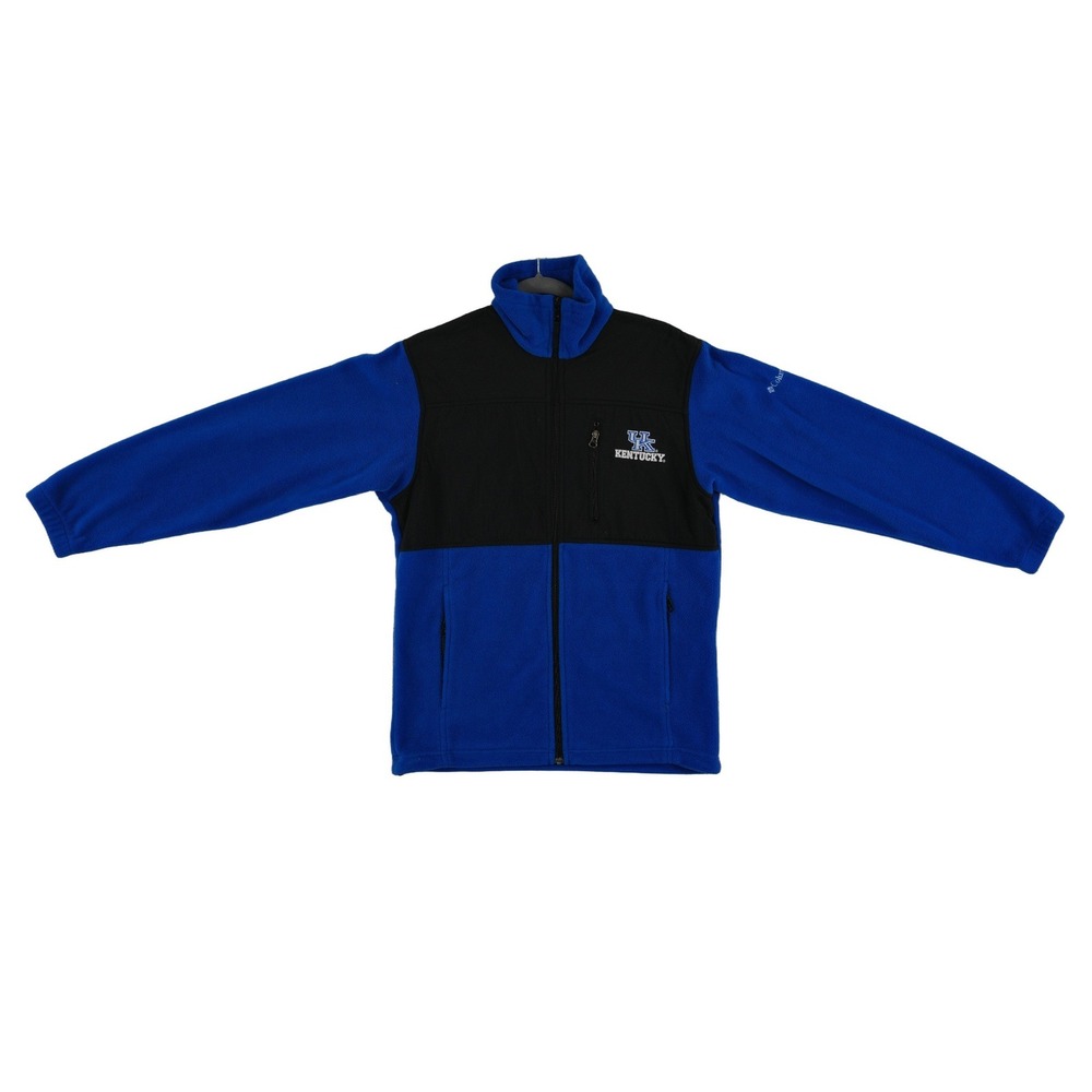 Columbia Kentucky Wildcats Fleece Jacket Coat Men's Size Small Blue‎ Full Zip UK